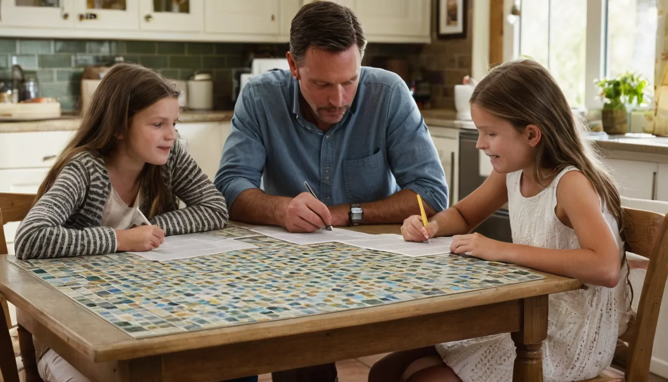 Homeowners reviewing written remodeling quotes at their kitchen table in the Sayreville area