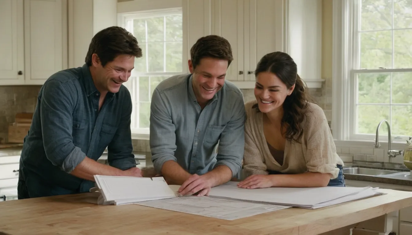 Homeowner reviewing kitchen remodel plans with a local provider in a Sayreville home
